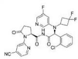 (S)-N-((S)-2-(2-氯苯基)-2-((3,3-二氟环丁基)(5- 氟吡啶-3-基)氨基)乙酰基)-1-(4-氰基吡啶-2-基)-5-氧代 吡咯烷-2-甲酰胺